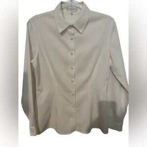Anne Fontaine‎ White Button-Down Top Size 3 Small - Classic & Chic Not for sale